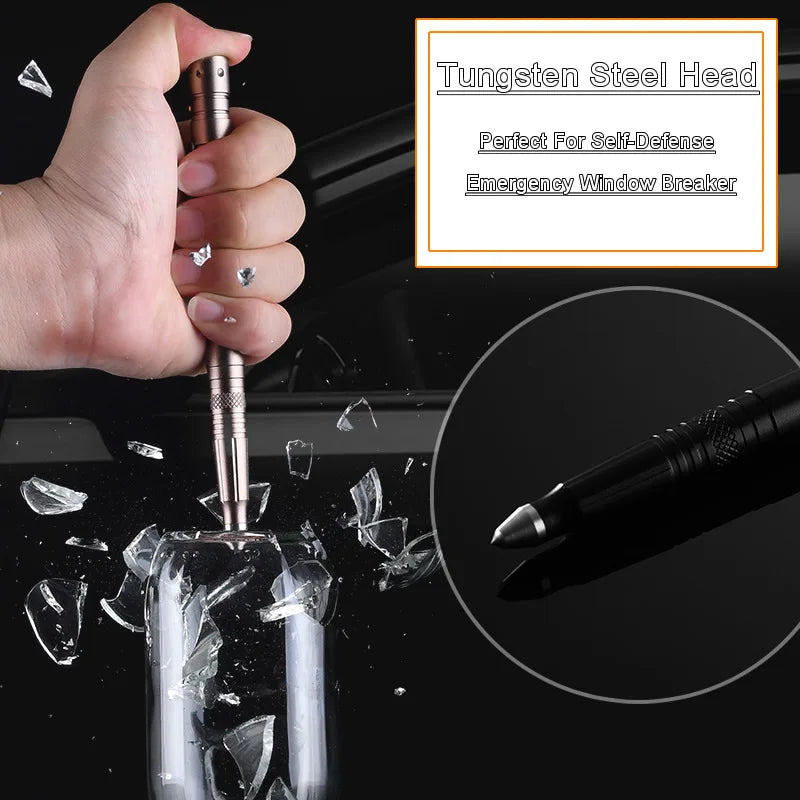 Multi Function Tactical Pen Emergency Window Breaker Flashlight/Bottle Opener/Wrench/Screwdriver Outdoor Survival EDC Tool Vue