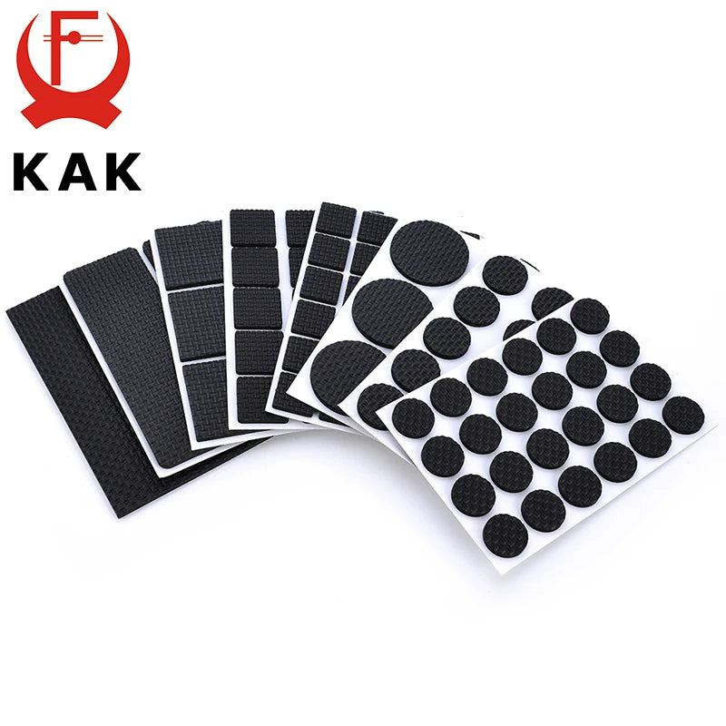 KAK 1-24PCS Self Adhesive Furniture Leg Feet Rug Felt Pads Anti Slip Mat Bumper Damper For Chair Table Protector Hardware Vue