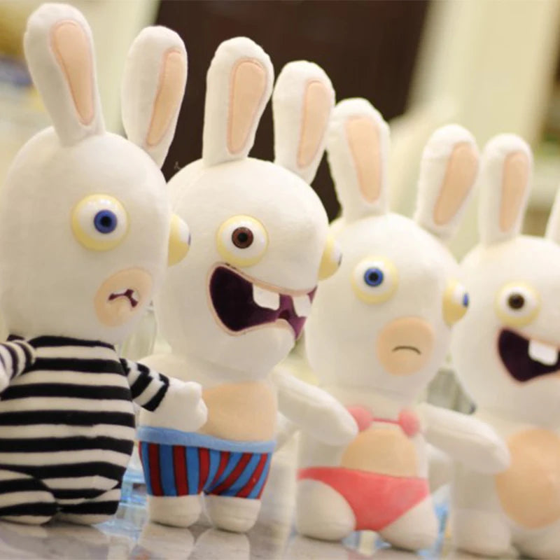 Funny Dog Toys Pet Puppy Chew Squeaker Squeaky Plush Sound Toy Crazy Rabbit Stuffed cotton bite Squeaking Toy for small dog Vue