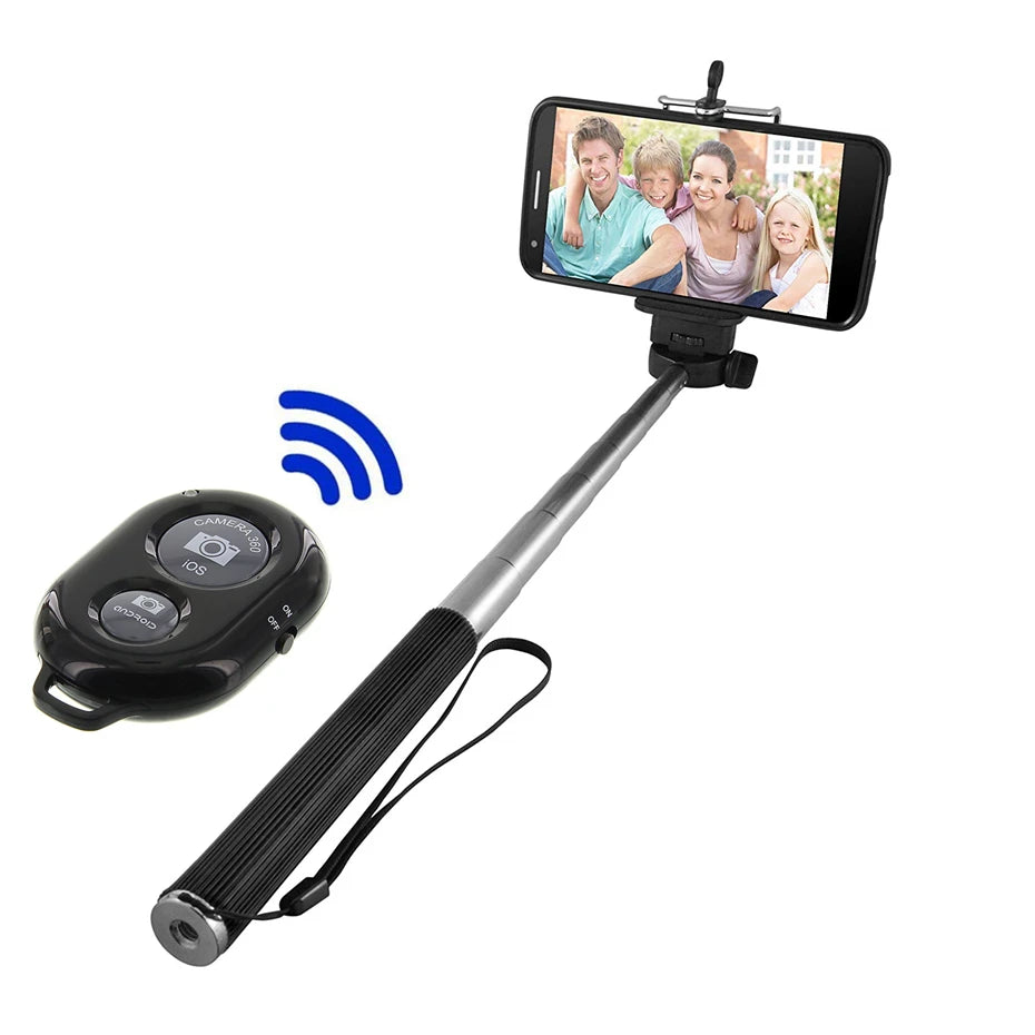 Selfie Sticks Bluetooth-compatible Stick Remote Control Shutter Monopod Selfie Stick Tripod for Smartphone Vue Default Title
