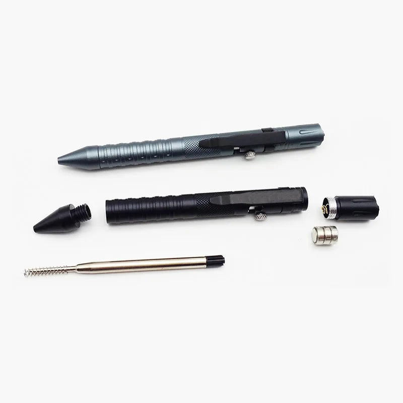 3-In-1 Outdoor EDC Multi-Function Self Defense Tactical Pen With Bolt Switch Emergency Led Light Glass Breaker Birthday Gift Vue