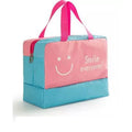 Portable Waterproof Storage Bags For Travel Bathroom Storage Wet And Dry Separation For Beach Surfing Clothes Shoes package Vue PINK