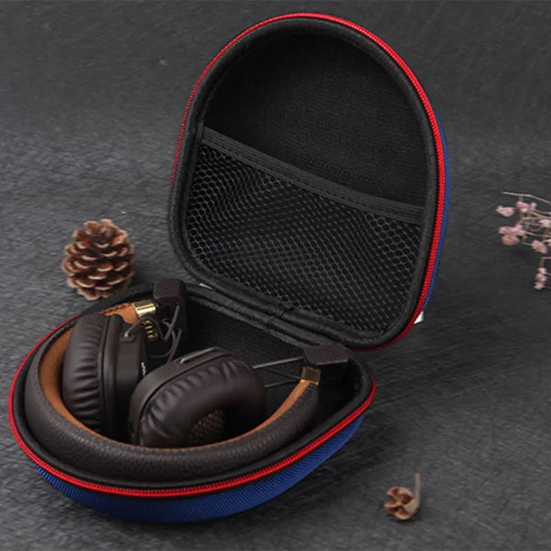 Headphones Storage Bag Carrying Hard box Case for Headphones Earphone TF Card Case for Marshall Headphones Accessories Organizer Vue
