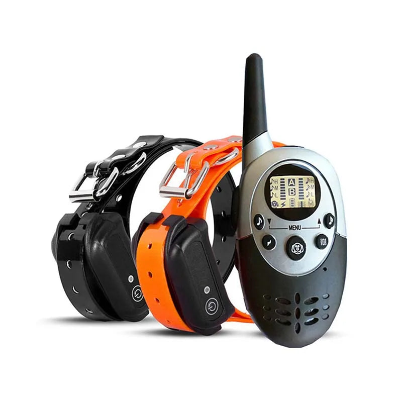 1000m Remote Electric Dog Training Collar Waterproof Vibra Remote Dog Static Shock stop Barking charged Pet Dog Training Collar Vue