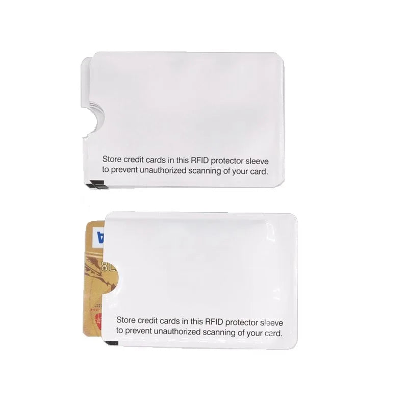 10PCSPCS RFID 13.56mhz IC card Protection NFC Shielded Card Sleeve Prevent unauthorized scanning Vue