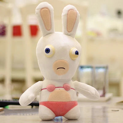 Funny Dog Toys Pet Puppy Chew Squeaker Squeaky Plush Sound Toy Crazy Rabbit Stuffed cotton bite Squeaking Toy for small dog Vue 1 20cm