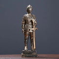 Artificial European Vintage Roman Soldier Figurines Miniatures Living Room Warrior Home Decor Resin Ornament Valentines Day Gift Vue 1