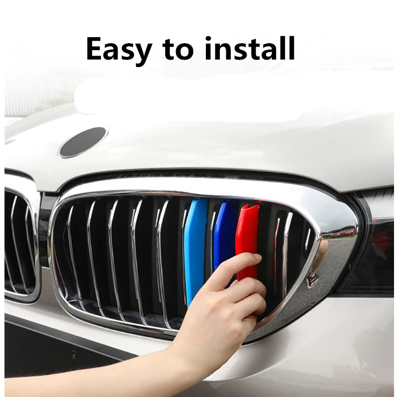 3D M Styling 3 Colors Front Grille Trim Strips Grill Cover Sticker for BMW 2013 to 2016 3 Series GT F34 328i 320i 335i 9 Grilles Vue