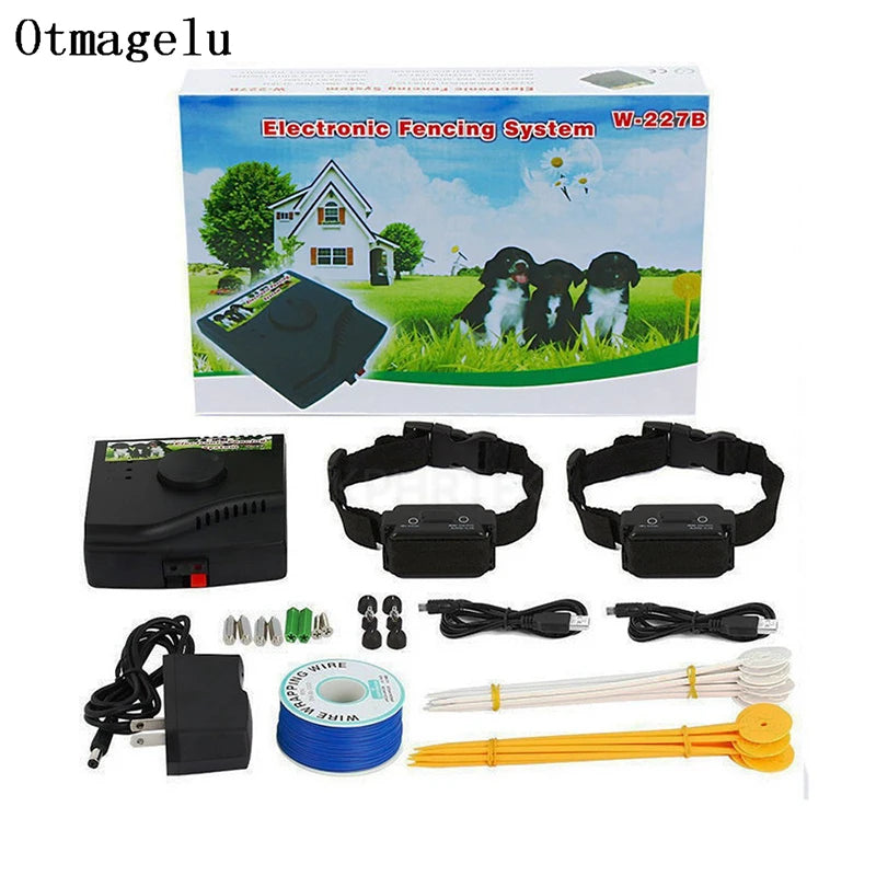 Pet Fence In-Ground Electric Dog Fence Rechargeable Electric Dog Training Collar Receivers Pet Containment System W-227B For Dog Vue