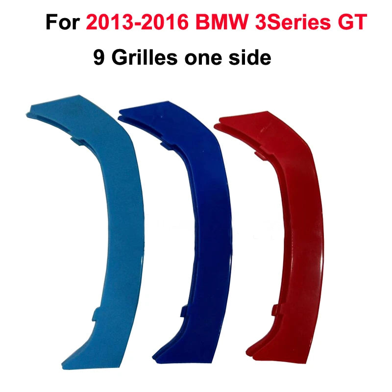 3D M Styling 3 Colors Front Grille Trim Strips Grill Cover Sticker for BMW 2013 to 2016 3 Series GT F34 328i 320i 335i 9 Grilles Vue
