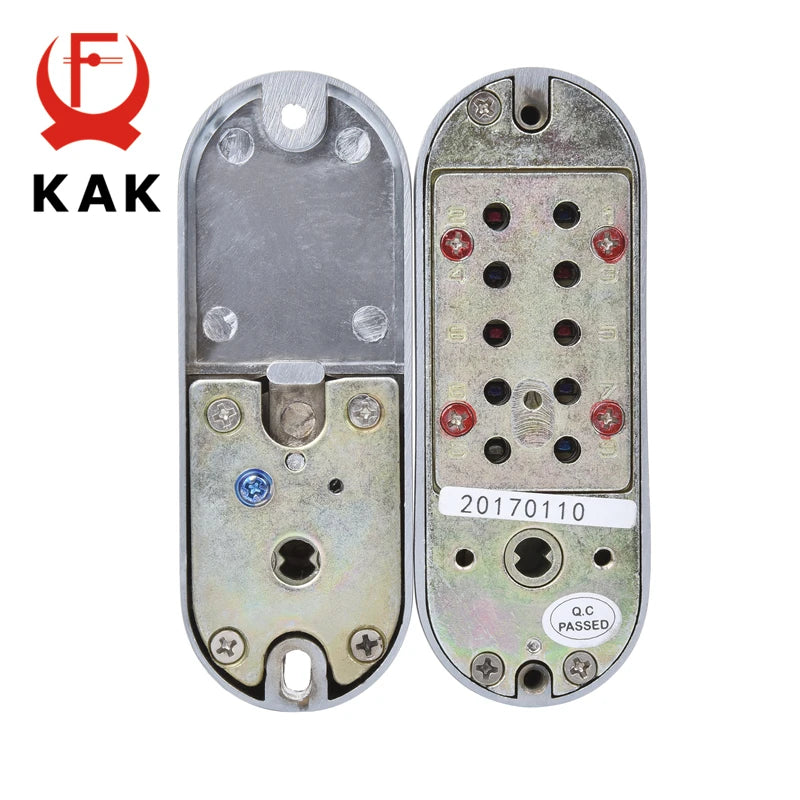KAK Zinc Alloy Keyless Door Lock Mechanical Combination Lock Safety Code Lock for Doors Handle Door Hardware Lock Furniture Vue