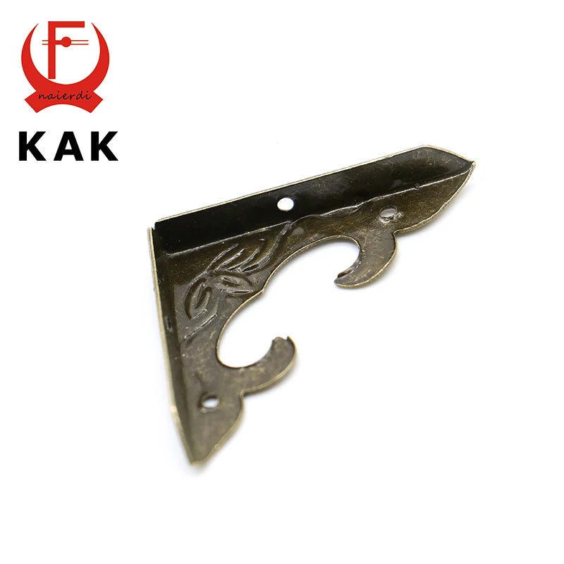 10PCS 30mm x 30mm Book Scrapbooking Albums Corner Bracket Antique Brass Decorative Protectors Crafts For Furniture Hardware Vue