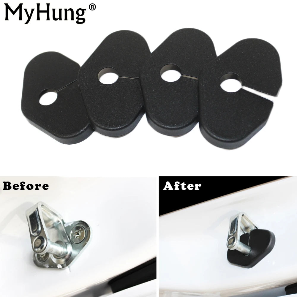 Car Door Lock Decoration Cover For Opel Mokka Zafira Insignia Car Door Buckle Cover Car Styling 4pcs Vue Default Title