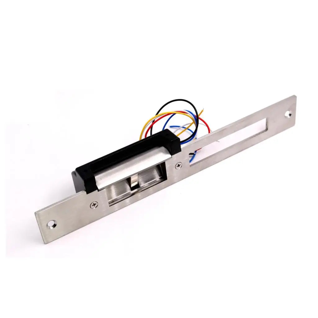 ANSI Double Lock Mouth Port 12V long Plate Door Lock Electric Strike Fail Safe Fail Secure Adjustable Vue