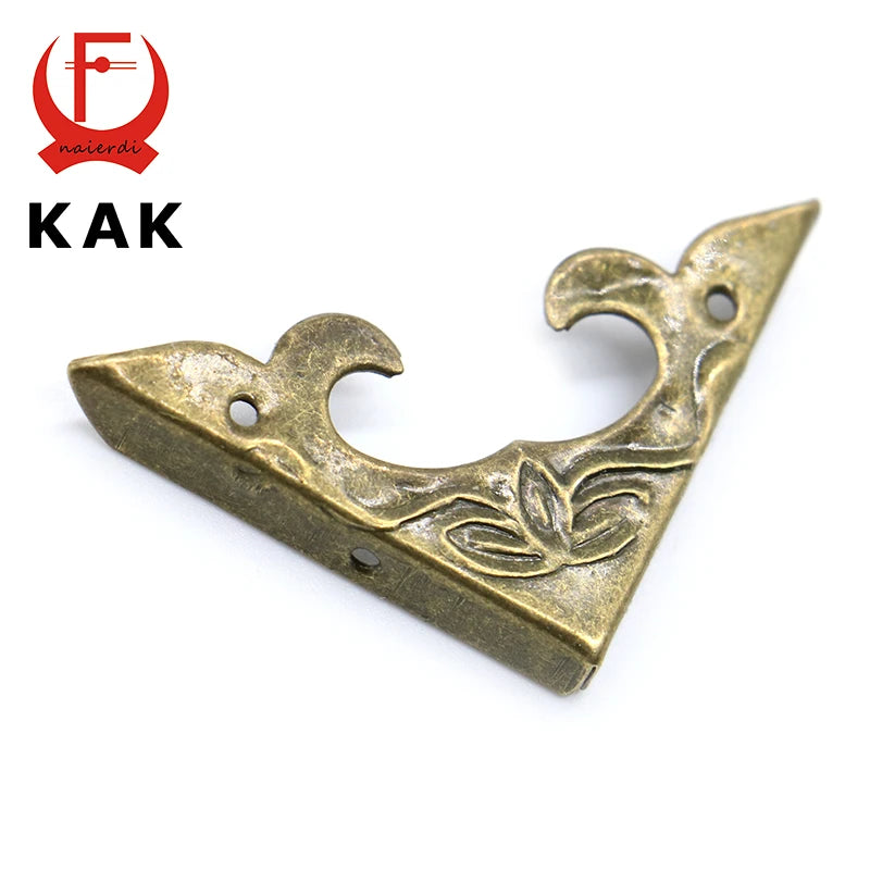 10PCS 30mm x 30mm Book Scrapbooking Albums Corner Bracket Antique Brass Decorative Protectors Crafts For Furniture Hardware Vue Default Title