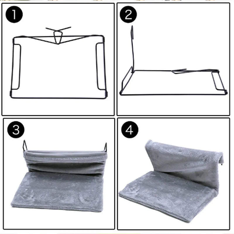 Hanging wall Pet Cat Hammock Washable Cat Bed Winter Warm Cozy Pet Vacant Hanging Big Cat Sleep Mat Kitty Sofa House Cat Cushion Vue