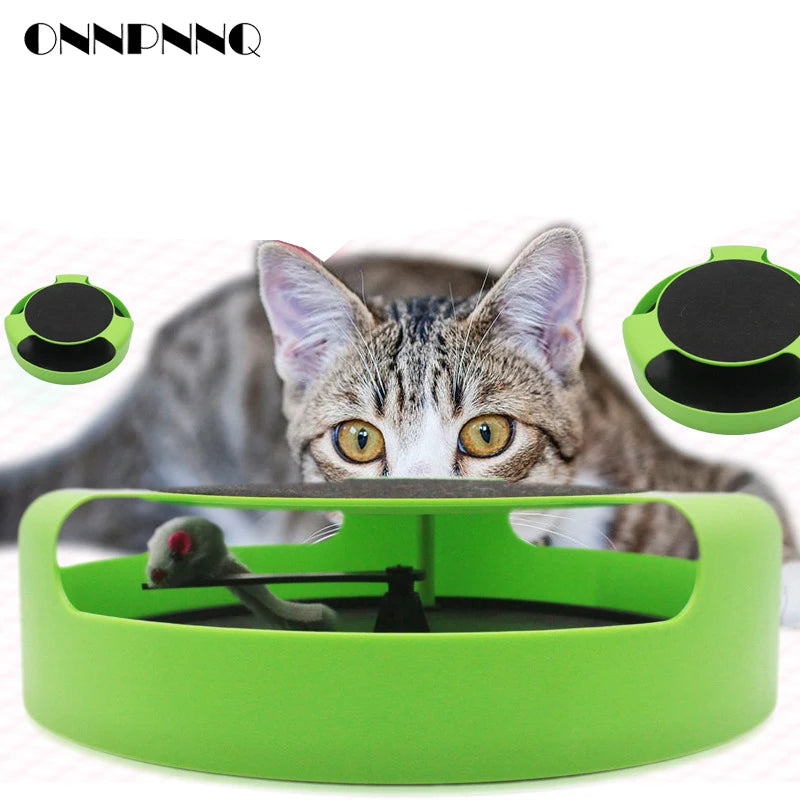 Pet Cat Toy Realistic Mouse Crazy Training Funny Turntable Toy For Cat Playing with Mice Cute Toy Cat Catch Motion Mouse Vue