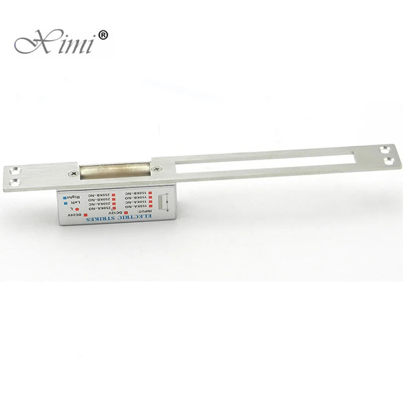 Long Panel Electric Strike Lock Fail Secure Power On To Unlock For Wooden Metal PVC Door Home Access Control Vue
