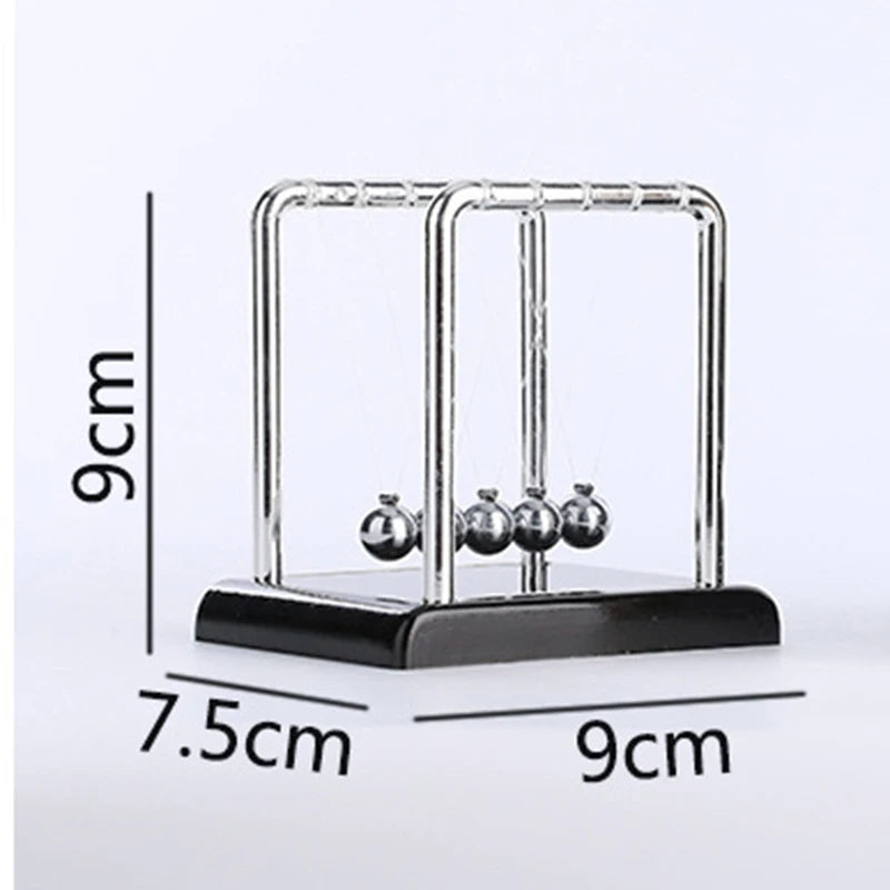Newton Pendulum Mini Figurine Miniatures Newton Ball Steel Balance Ball Home Decoration Child Physics Science Education Ornament Vue