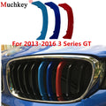 3D M Styling 3 Colors Front Grille Trim Strips Grill Cover Sticker for BMW 2013 to 2016 3 Series GT F34 328i 320i 335i 9 Grilles Vue Default Title
