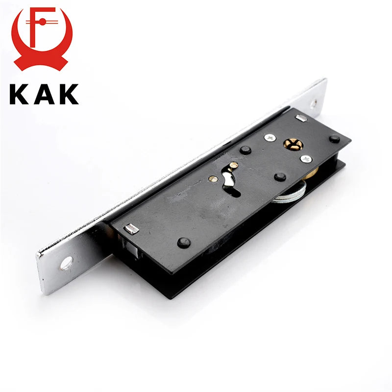 KAK Sliding Door Lock Zinc Alloy Window Locks Anti-Theft Safety Wood Gate Floor Lock With Cross Keys For Furniture Hardware Vue