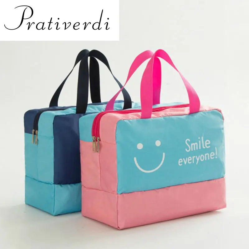 Portable Waterproof Storage Bags For Travel Bathroom Storage Wet And Dry Separation For Beach Surfing Clothes Shoes package Vue