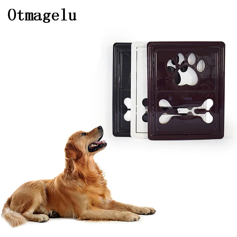 Lockable Magnet Control Pet Dog Cat Door for Screen Window Security Flap Gates Pet Tunnel Dog Fence Free Access Door for Home Vue