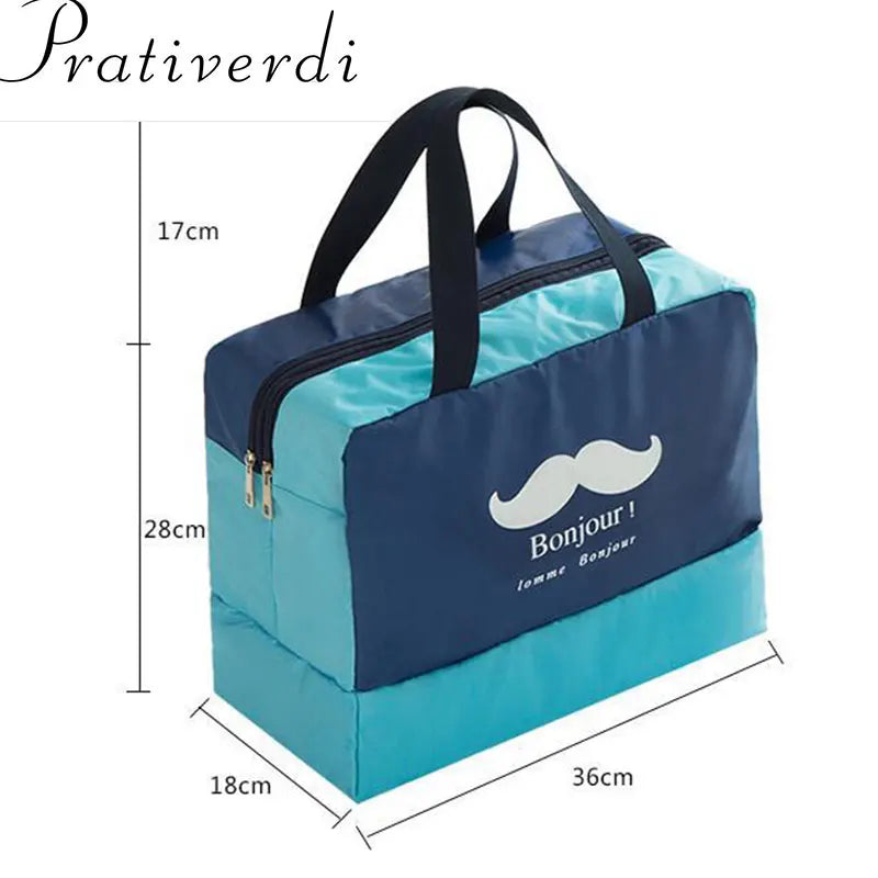 Portable Waterproof Storage Bags For Travel Bathroom Storage Wet And Dry Separation For Beach Surfing Clothes Shoes package Vue