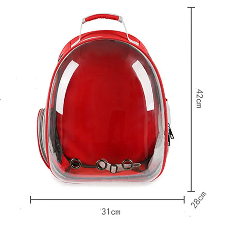Breathable Pet Dog Cat Carriers Bag Outdoor Travel Transparent Space Pet Backpack Carry Bag Case Puppy Carriers Cat Rabbit Cage Vue