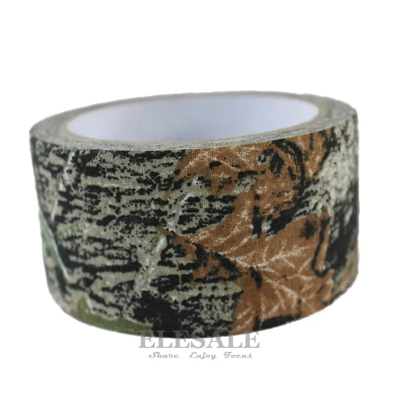 1 Roll 5cm*5m Camouflage Self-Adhesive Tape Hide Cover Anti-Skid Warning Tape For Outdoor Sports Hunting Fishing Cover Vue