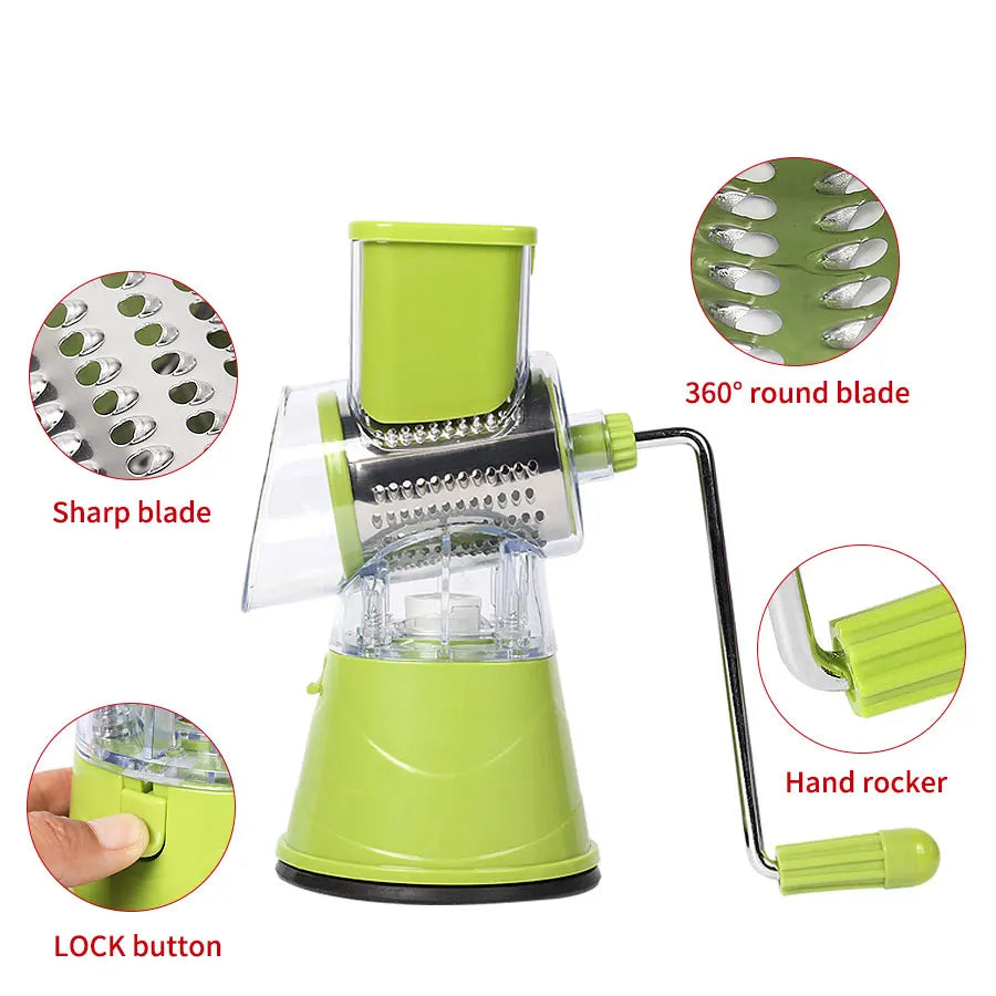 Multifunctional Vegetable Slicer Shredder & Grinder Tool Mandoline Vegetable Slicer Vue