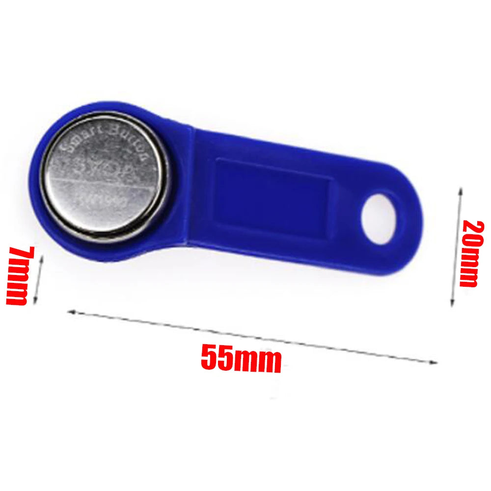 50pcs Rewritable RFID iButton Key Fobs for Access Control, Clone & Code Change Function (Compatible, Hotel/Office Security Copy） Vue