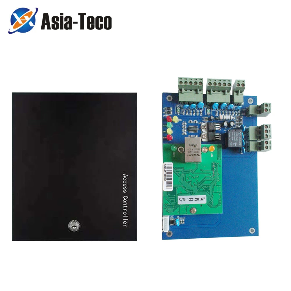 1/2/4 Door Office Entry System TCP/IP Access Control Panel Board with DC12V 5A Metal Power Supply Converter Box Vue