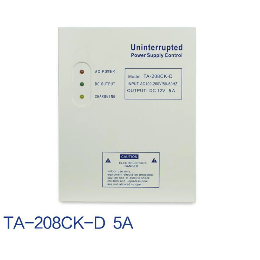 Door Access Control System Switch, Power Supply, Time Delay, Max 15 Second Frequency, DC 12V, 5A, 50W, AC 110 ~ 240V Vue