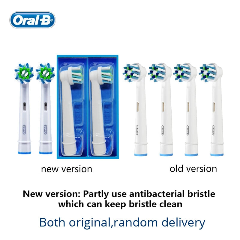 Oral-B Replaceable Electric ToothBrush Heads Cross Action 16 Degree Stains Removal Original Oral b nozzles Teeth Brush Head Vue