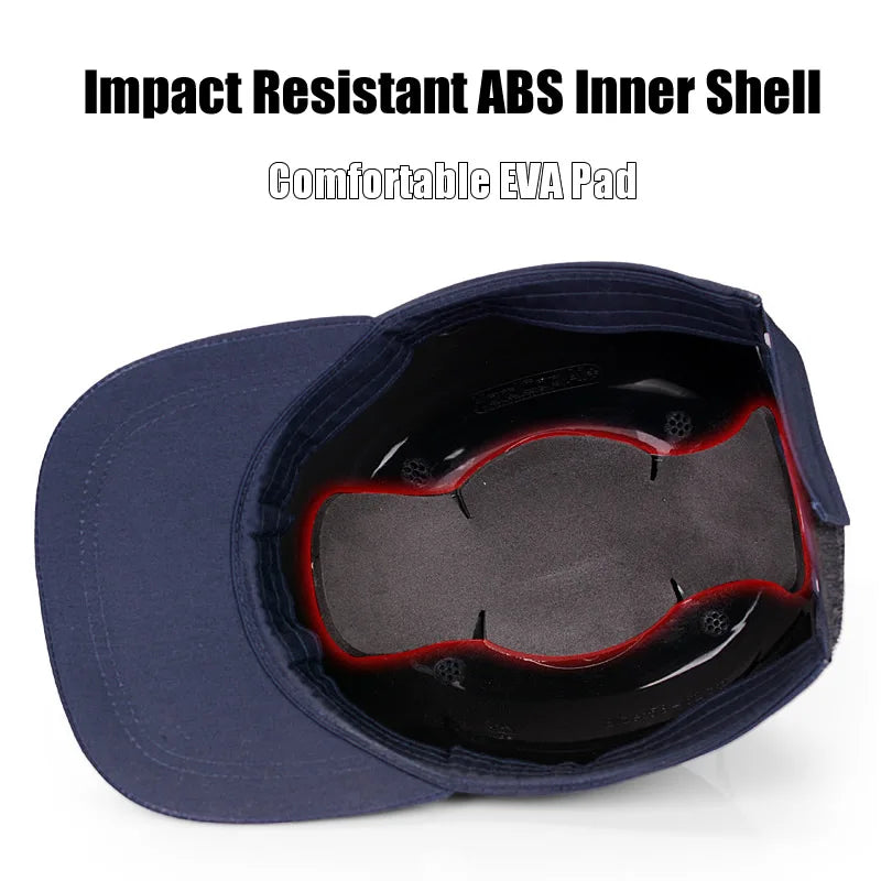 Work Safety Bump Cap Baseball Hat Protective Helmet Light Weight Anti-collision Hard Breathable Inner Shell For Work Repairing Vue