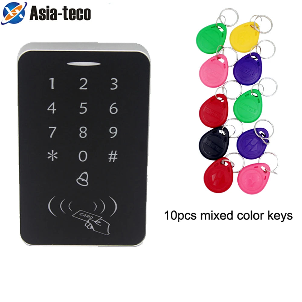 125kHz RFID Keypad Access Control System, Multi-Protocol Proximity Door Lock for Office/Gate Security (Card Entry & Code Unlock） Vue