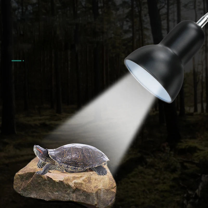 UVA+UVB 3.0 Reptile Lamp Holder Set with Clip-on Thermometer Hygrometer Lizard Turtle Tortoises Basking Heating Bulb 220V Vue