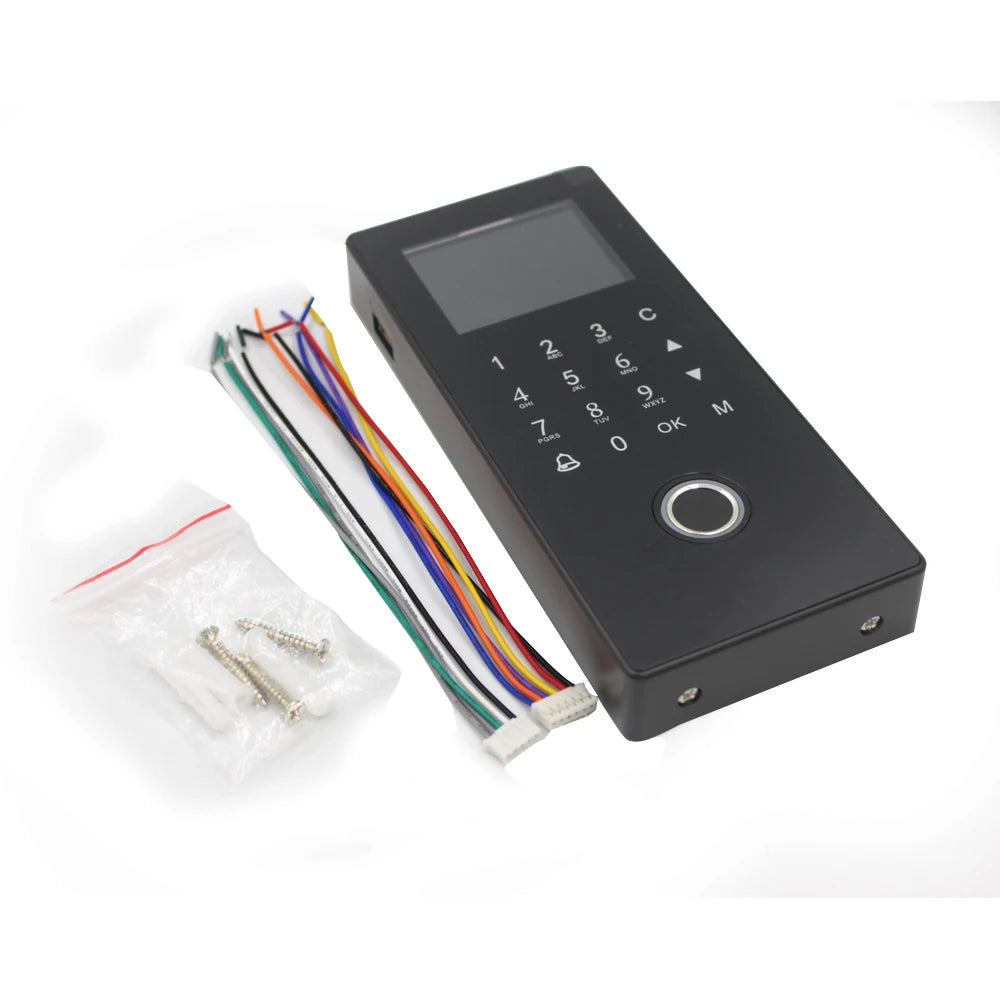 Fingerprint Biometric Touch RFID Access Control System Kit Strike Door Locks USB Time Attendance Vue