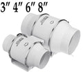 220V Inline Duct Exhaust Fan 3–8 Inch Wall Mount Ventilation Inline Duct Exhaust Fan Vue 6inch speed switch China Mainland