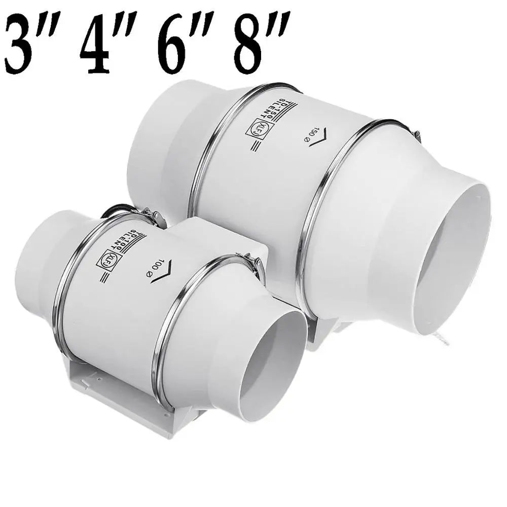 220V Inline Duct Exhaust Fan 3–8 Inch Wall Mount Ventilation Inline Duct Exhaust Fan Vue 6inch speed switch China Mainland