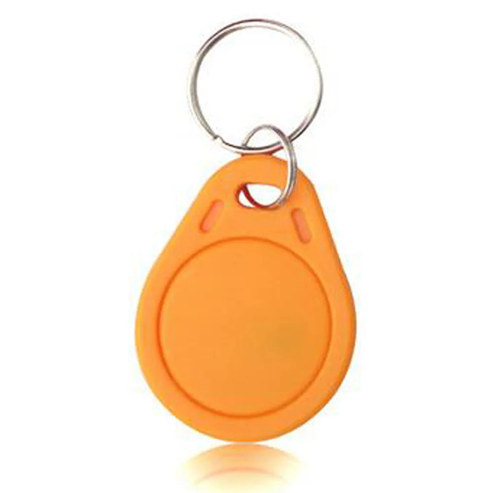 100pcs 13.56MHz IC M1 Keyfobs Tags Access Control System Kit RFID Key Finder Card Token Attendance Keychain ABS Waterproof Vue