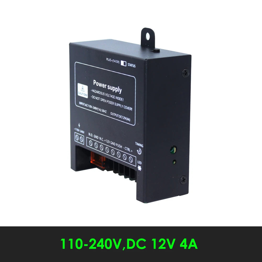 DC 12V 4A Door Access Control System Switch Power Supply AC 110~240V RFID Fingerprint Access Control System Vue