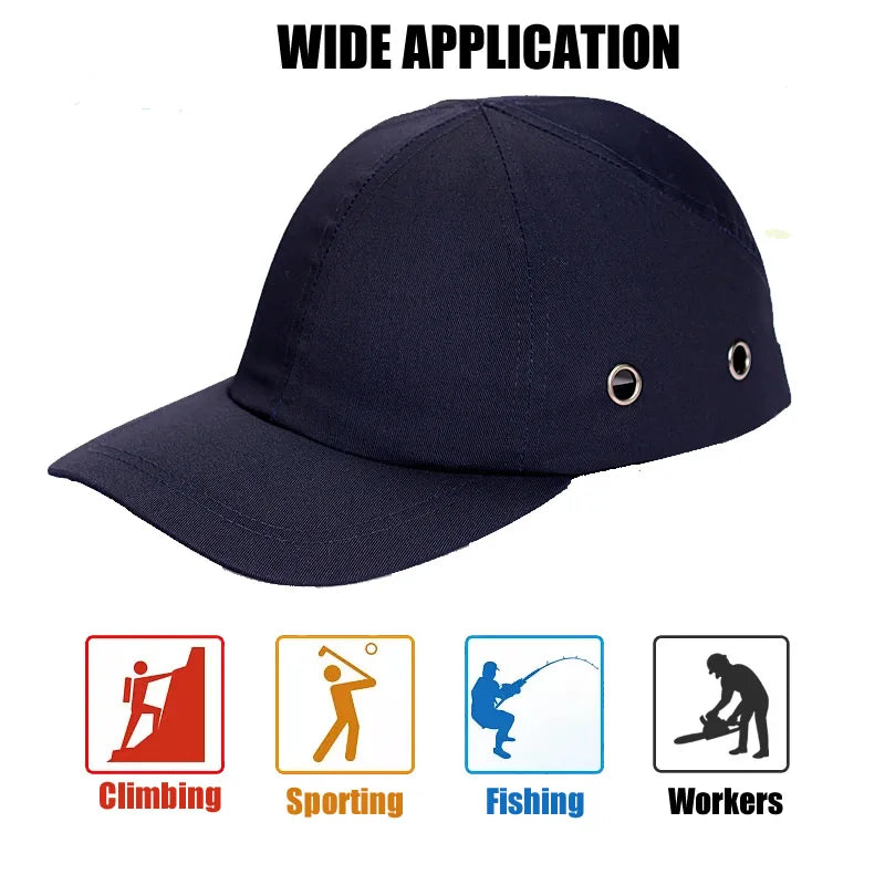 Work Safety Bump Cap Baseball Hat Style Light Weight Anti-collision Hard Hat Helmet Head Protection For DIY Work Repairing Vue