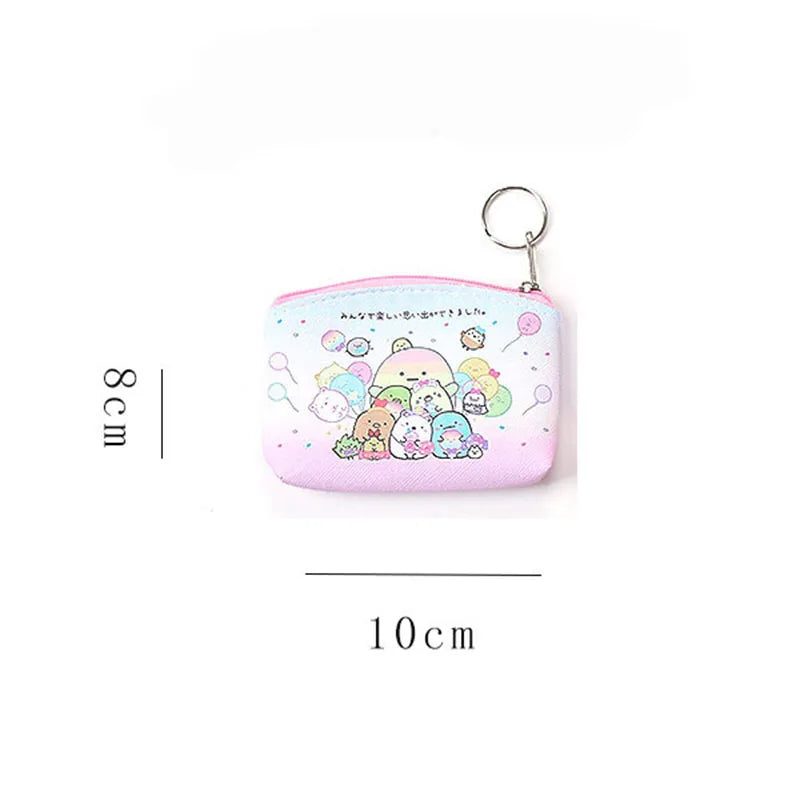 Cute Coin Purses Case Casual Coin Wallet Lady Fashion Flower Animal Pattern Cartoon Earphones Coin Keys Money Storage Bag Vue
