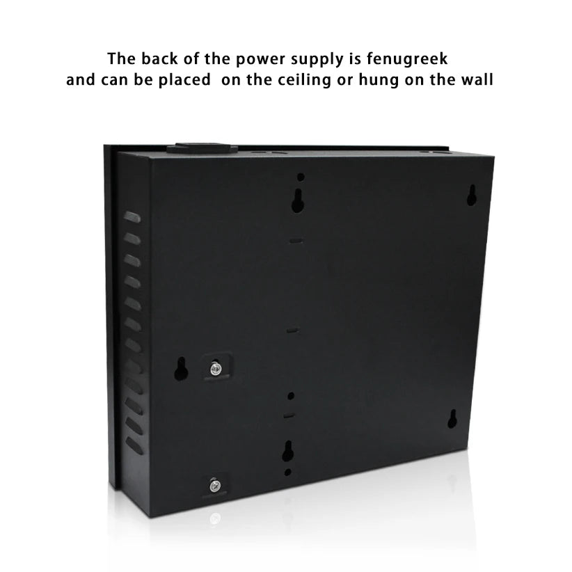 Metal Access Control Panel Board Box with DC12V 5A Power Supply for 1/2/4 Door Office Entry System - Converter Box Vue