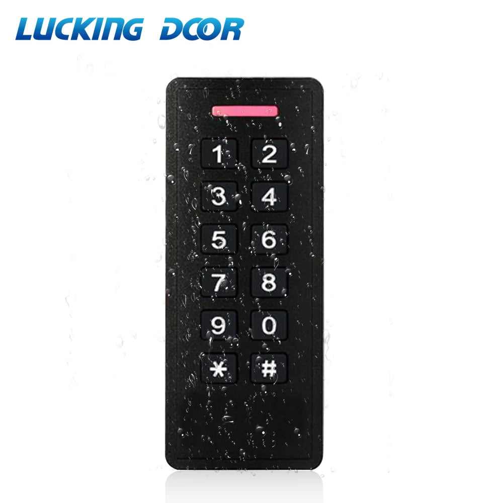 IP66 Waterproof Wiegand 26~37 bit output 125KHz EM Reader backlit Access Control proximity Reader keypad Vue