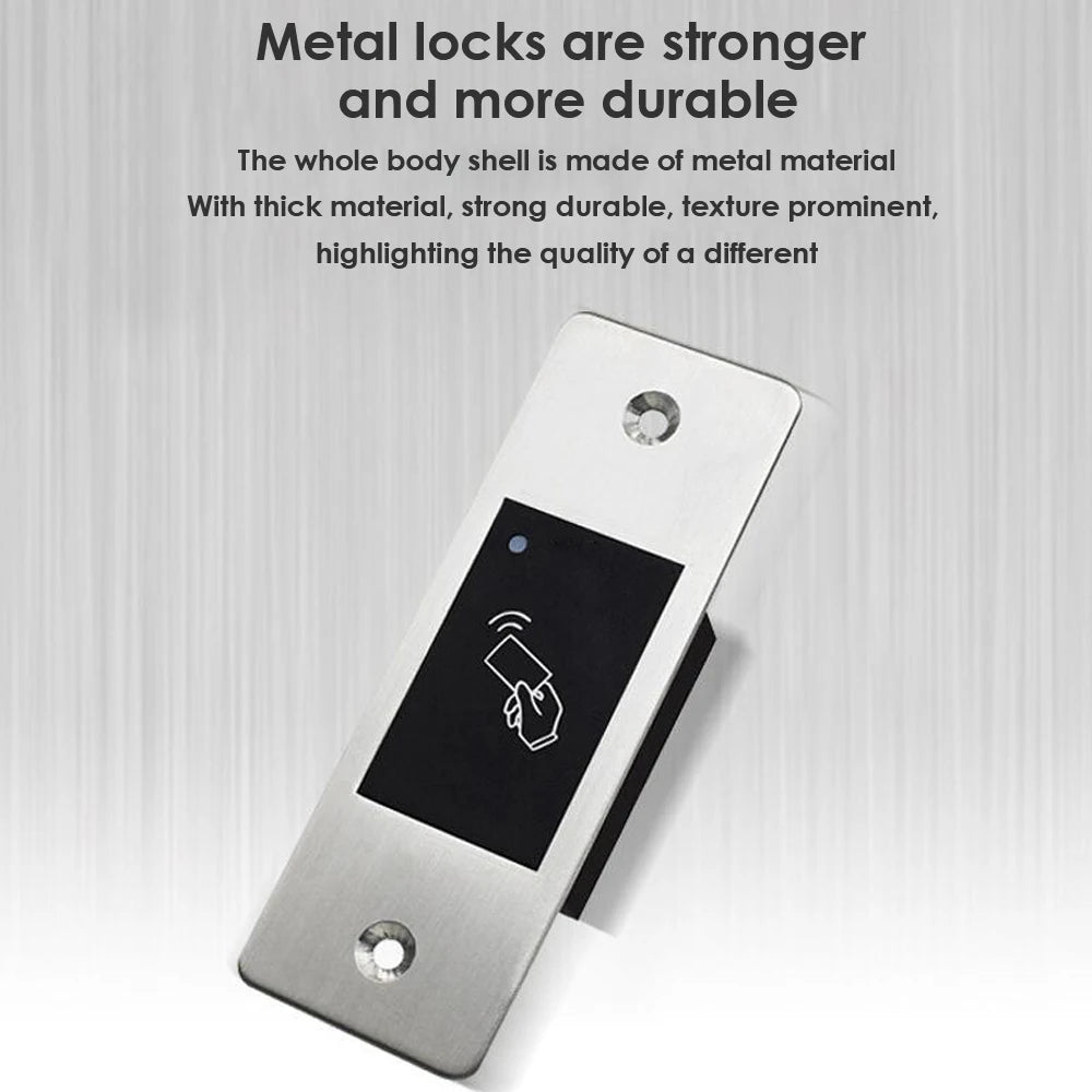 Mini Elevator RFID Reader Keyless Door Opener Metal Access Control IP67 Waterproof Embedded Fingerprint Reader 9-18V Vue