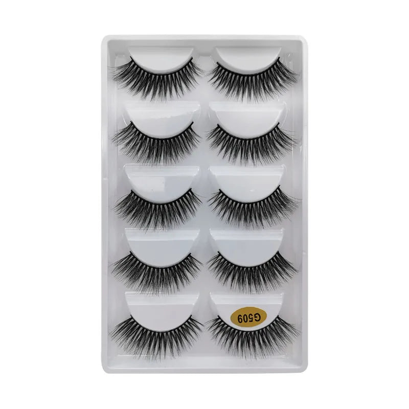 3D Fluffy False Eyelashes Dramatic Wispy Strip Lashes 3/5/16 Pairs