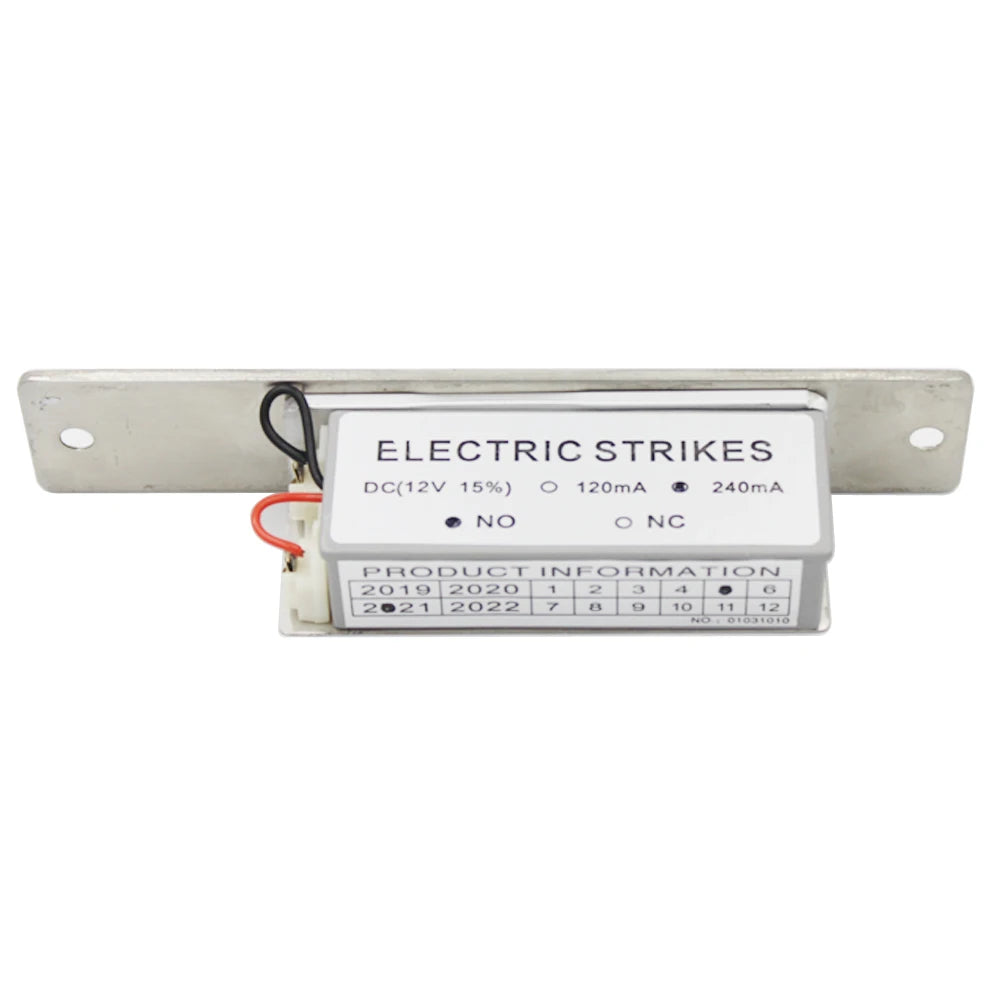 Access control Lock NO NC Electric Strike Lock Narrow Wide Type Electric Door Lock Wood Metal Door DC 12V Fail Secure Fail Safe Vue